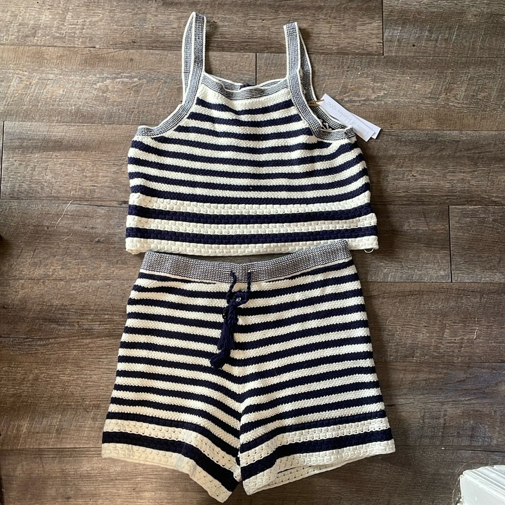 NWT House of Harlow 1960 Piece Knit Short & tank top set